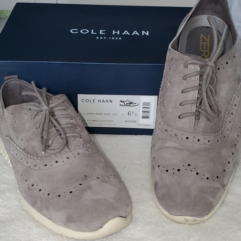 Cole Haan Zerogrand Suede Wingtip Oxford